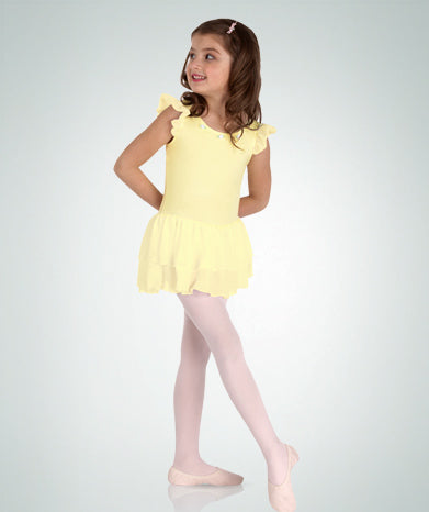 2237 Flutter Sleeve Dress with Double Layer Skirt - Child
