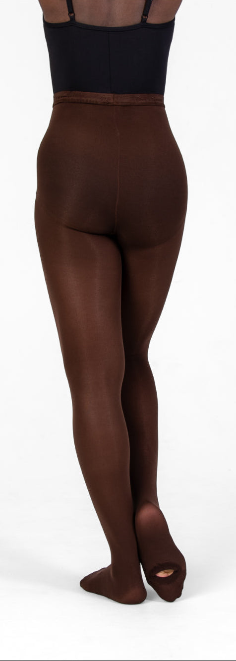 totalSTRETCH Convertible Tights - Adult - Espresso, back view