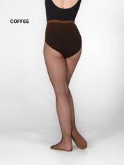 TotalSTRETCH Seamless Heavy Gauge Fishnet Padded Foot Tights