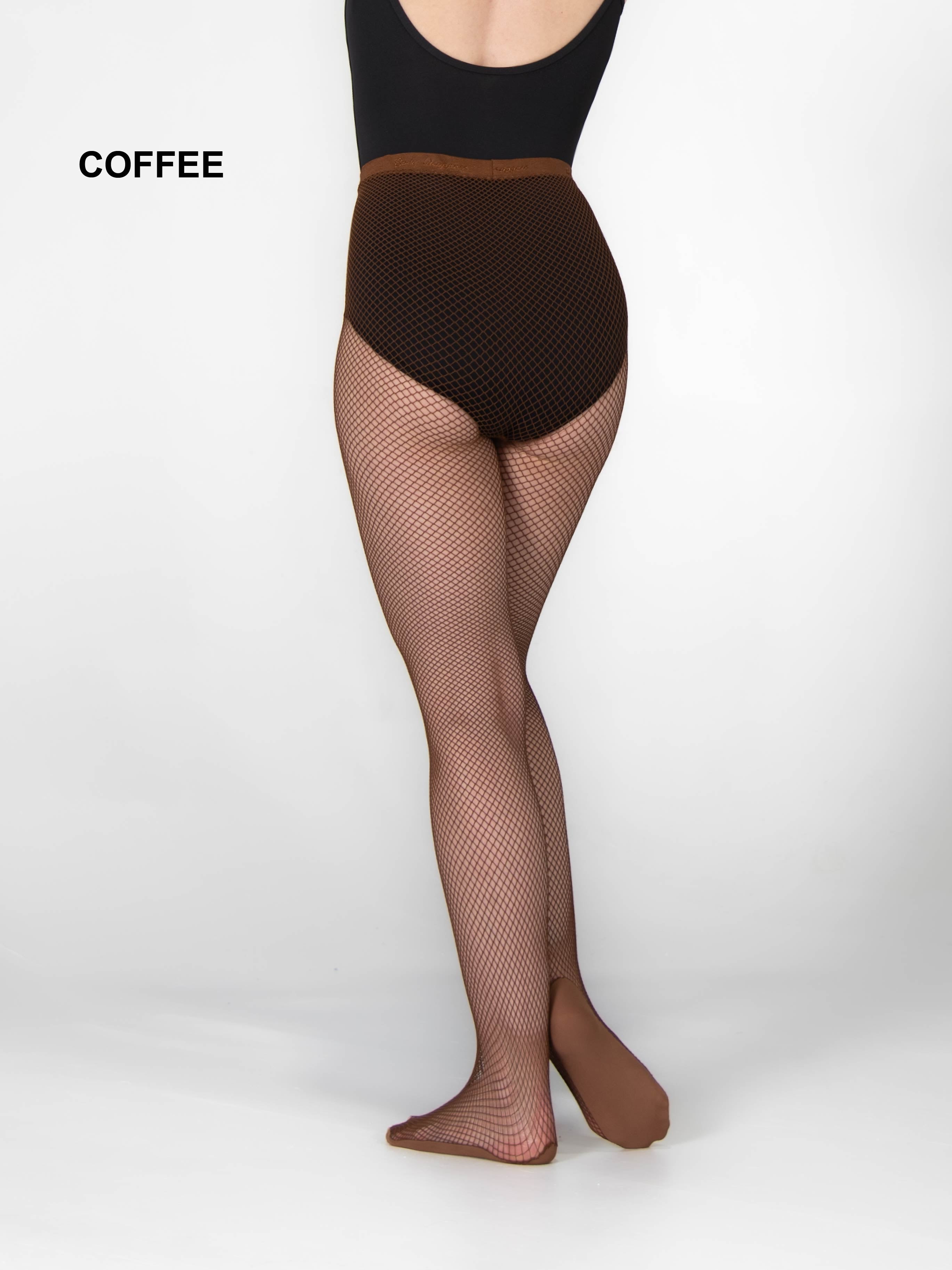 TotalSTRETCH Seamless Heavy Gauge Fishnet Padded Foot Tights
