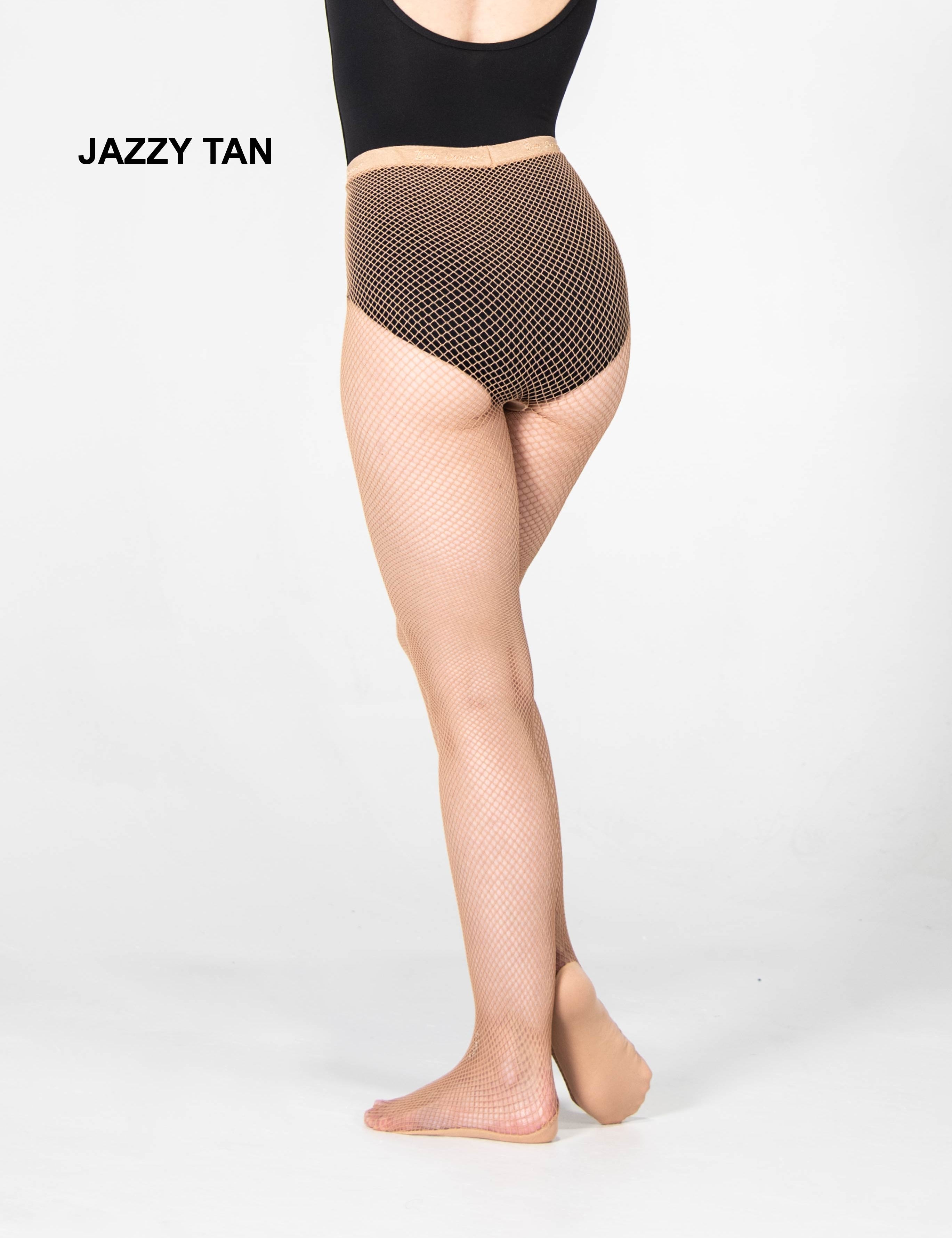 TotalSTRETCH Seamless Heavy Gauge Fishnet Padded Foot Tights