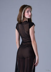 Coupe Brillante - Sheer T-Shirt Dress - WOMENS