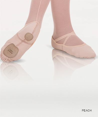 Instant-Fit Split Sole Ballet Shoes - Peach