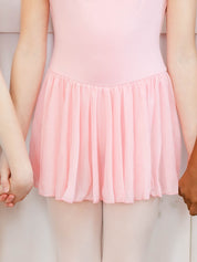 Gathered Neckline Leo with Skirt - GIRLS