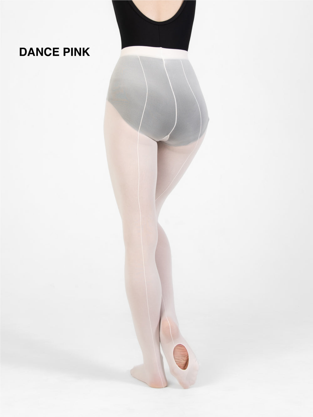 TotalSTRETCH Back Seam Knit Waist Convertible Tights