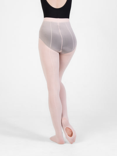 TotalSTRETCH Back Seam Knit Waist Convertible Tights