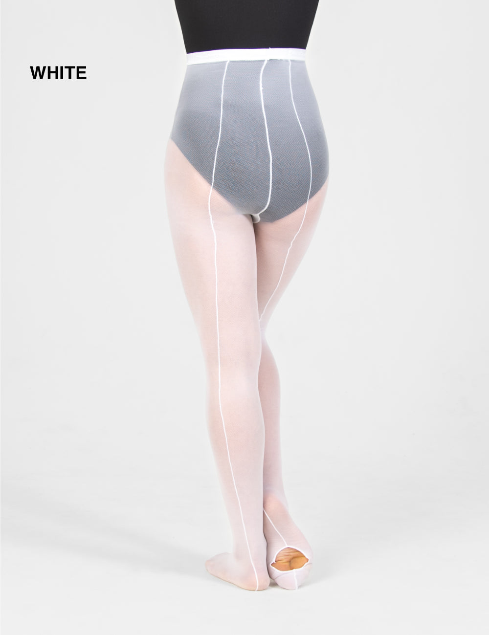TotalSTRETCH Back Seam Sheer Mesh Convertible Tights