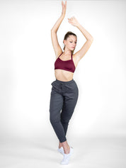 French Terry Tapered Joggers with Front Pockets