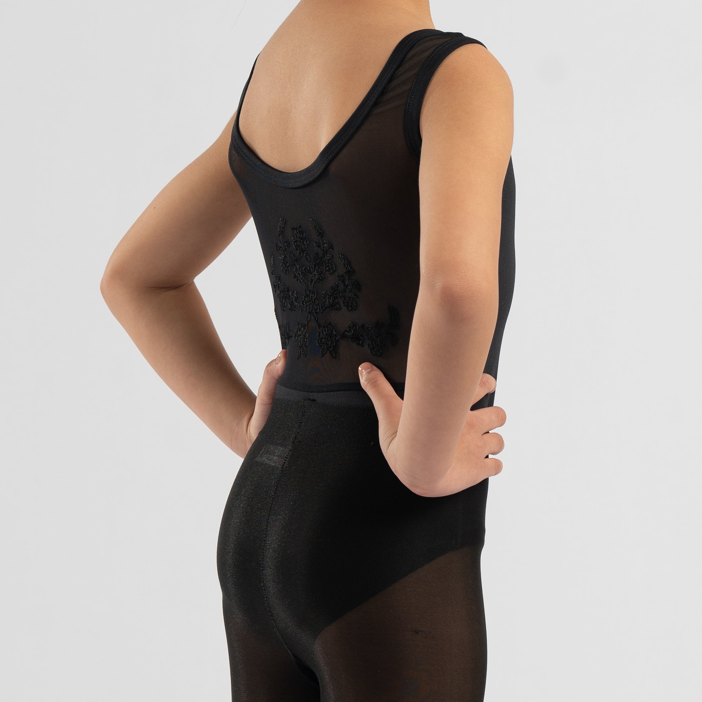 Scoop Neck Tank with Placement Embroidery