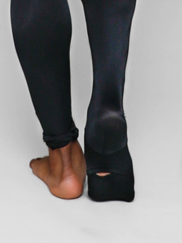 Convertible Seamless Dance Tights - Boys - Black, convertible foot