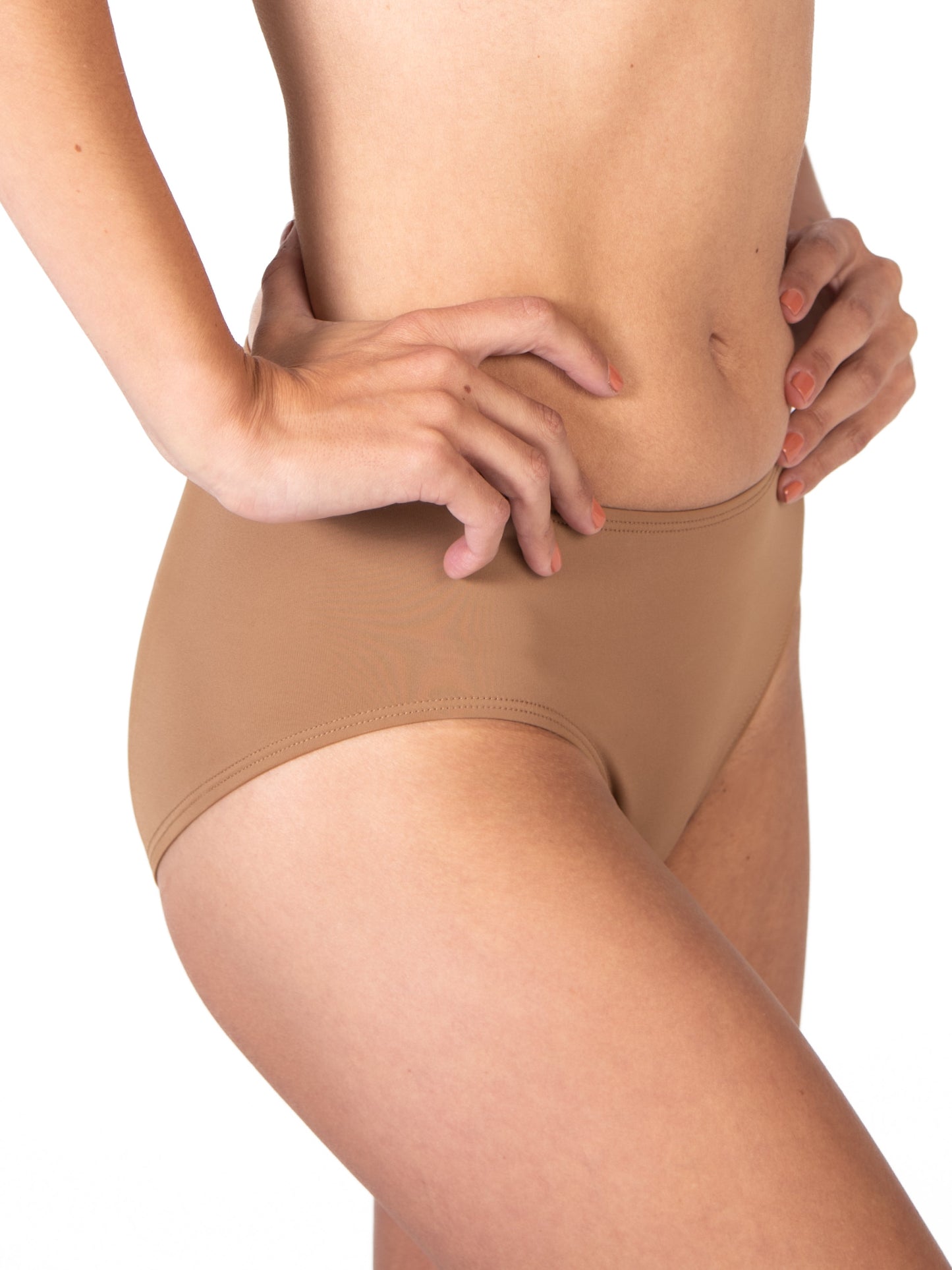 totalSTRETCH Brief - Adult - Dark Nude, side view