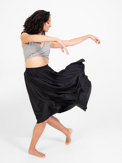 Below-The-Knee Circle Skirt