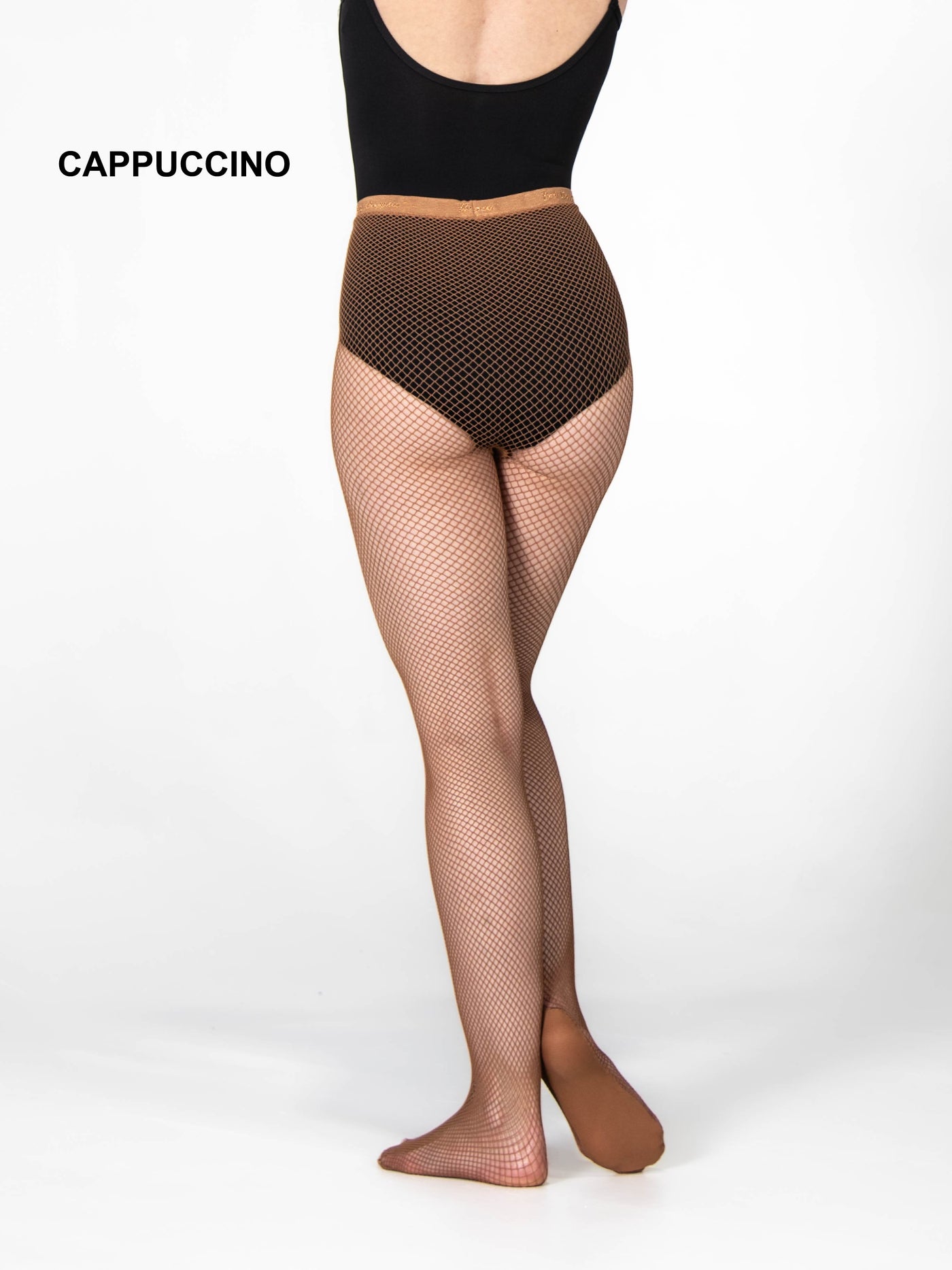 TotalSTRETCH Seamless Heavy Gauge Fishnet Padded Foot Tights