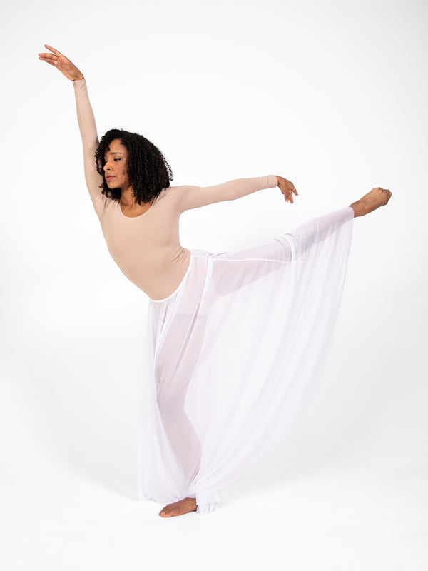 ProWear Long Sleeve Leotard - Child - Nude, full view