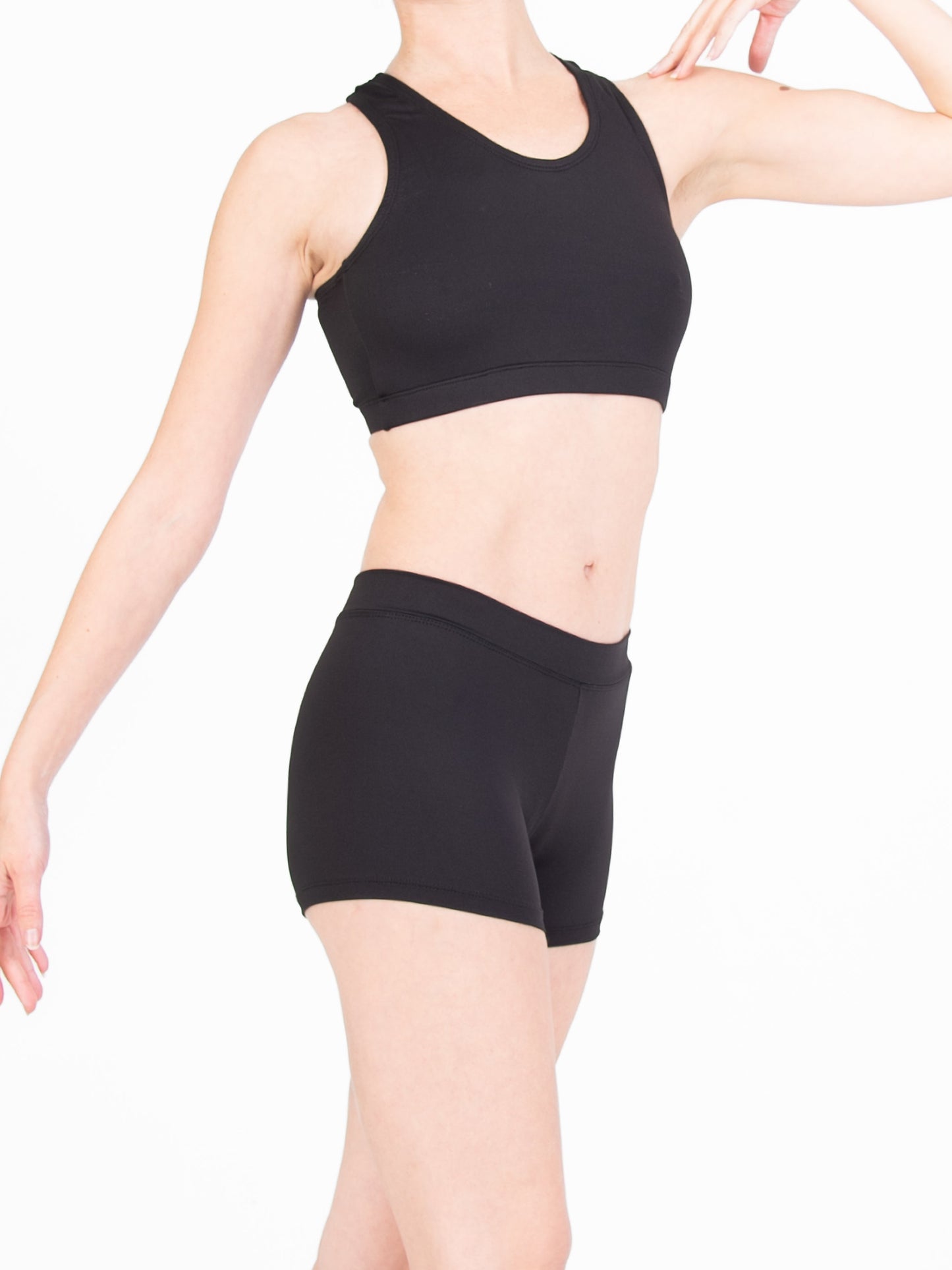 ProWear Wide Waist Boy-Cut Short - Child - Black, front view