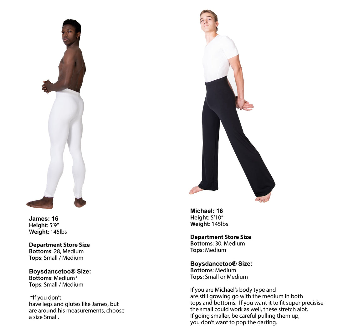 Precision Fit Convertible Ballet Tights - MENS - FINAL SALE