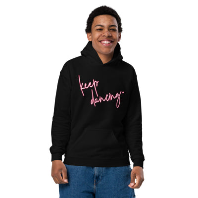 Hot Red Keep Dancing™ Heavy Blend Hoody - YOUTH