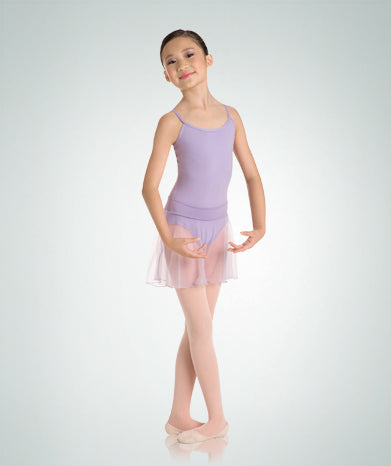 Pull-On Chiffon Tapered Dance Skirt - GIRLS