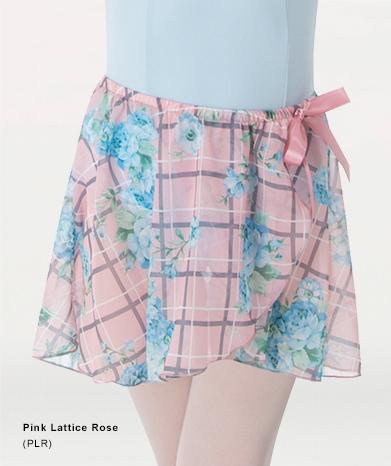 Printed Mock Wrap Ballet Skirt -GIRLS