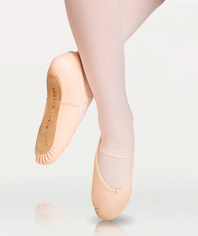 Full Sole Leather Ballet Flat - Theatrical Pink