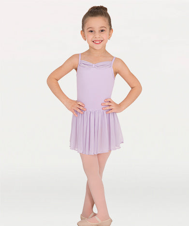 Gathered Neckline Leo with Skirt - GIRLS – Body Wrappers Gathered Neckline Leo with Skirt - GIRLS – Body Wrappers