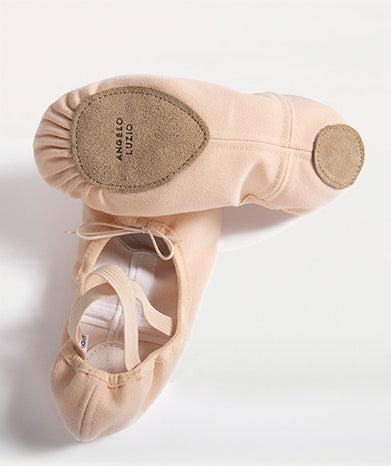 Split Sole totalSTRETCH Canvas Ballet Shoes - Peach