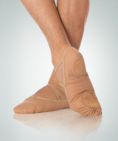 Split Sole totalSTRETCH Canvas Ballet Shoes - Tan