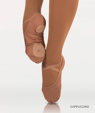 Instant-Fit Split Sole Ballet Shoes - Cappuccino