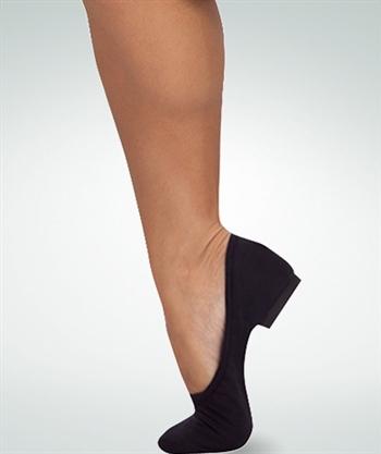 Low Profile Canvas Split Sole Jazz Shoe - BLACK