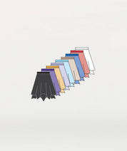 Uneven Hem Double Layer Chiffon Skirt - WOMENS