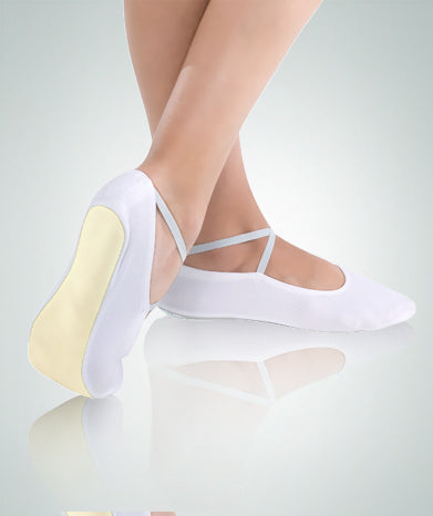Suede Sole Gymnastics Shoes - WHITE
