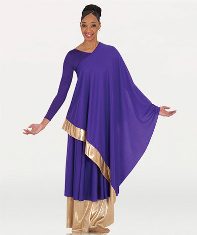 Convertible Asymmetrical Caftan Pullover - WOMENS