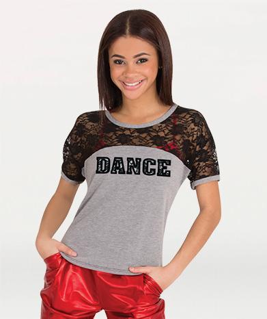 Lacey Back DANCE Tee - GIRLS