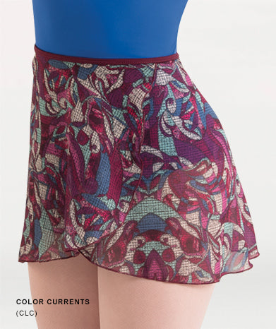 Classic Printed Wrap Ballet Skirt - WOMENS