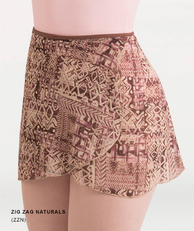 Classic Printed Wrap Ballet Skirt - WOMENS