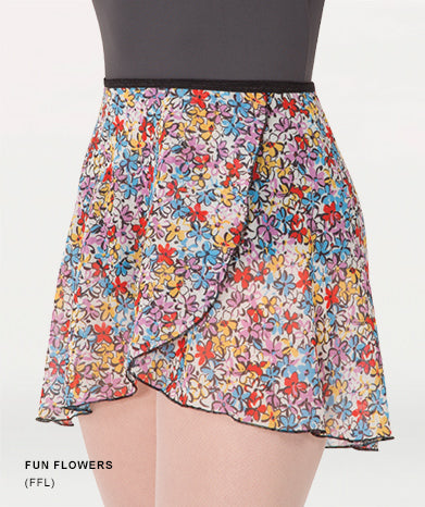 Classic Printed Wrap Ballet Skirt - WOMENS