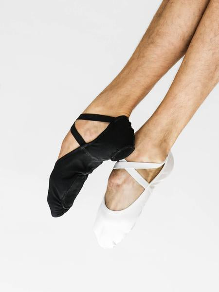 Instant-Fit Split Sole Ballet Shoes - Black