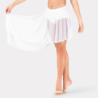 Side-Dip Asymmetrical Chiffon Skirt - WOMENS