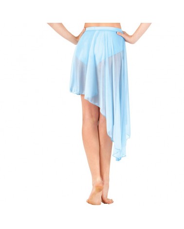 Side-Dip Asymmetrical Chiffon Skirt - WOMENS