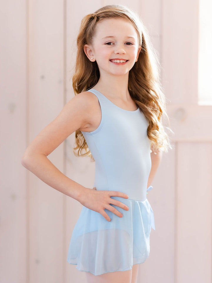 Microfiber Tank Ballet Leotard with Skirt - GIRLS