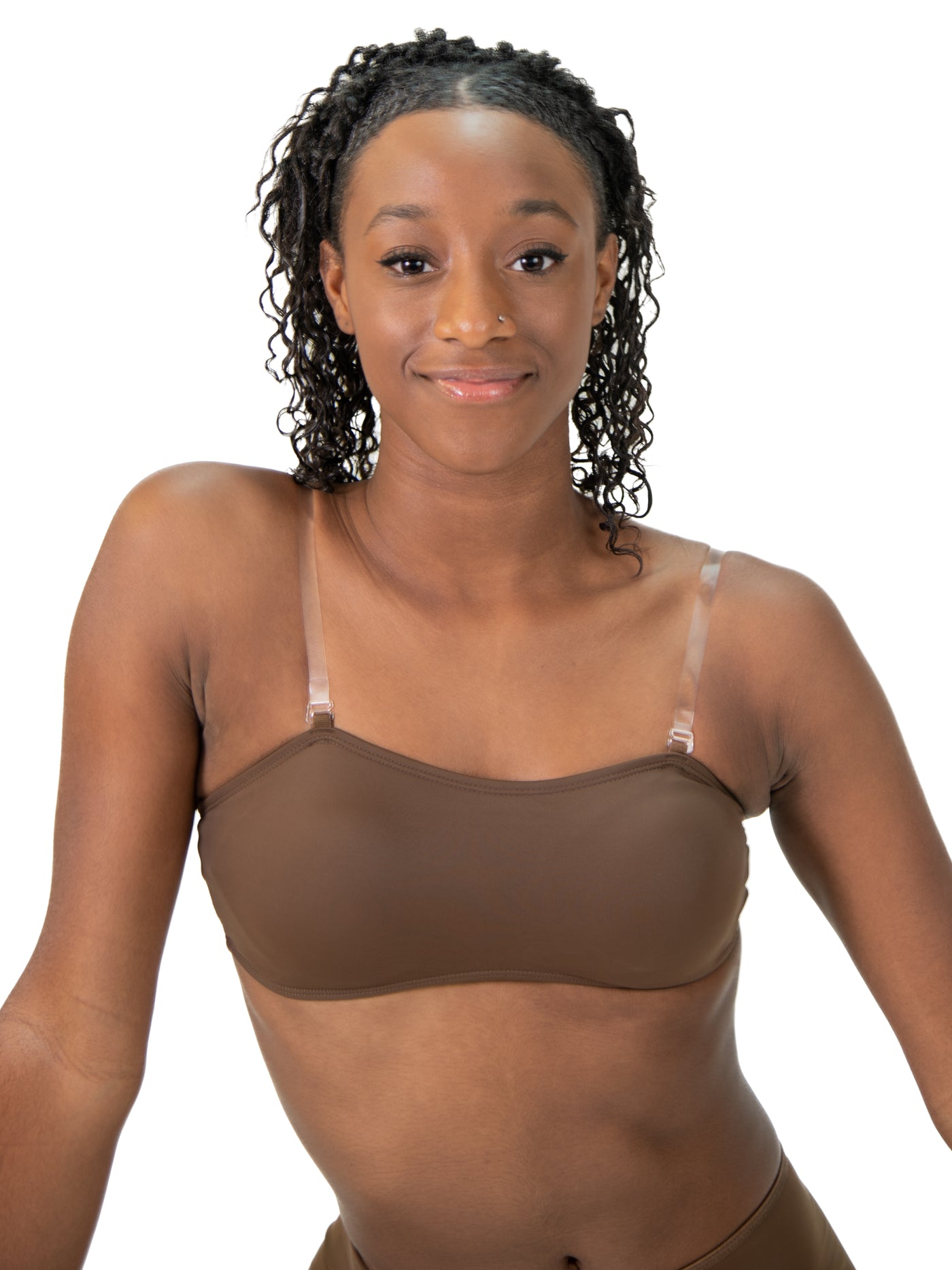 Body Wrappers Nude Clear strap Bra Tan Size XS - $26 (48% Off