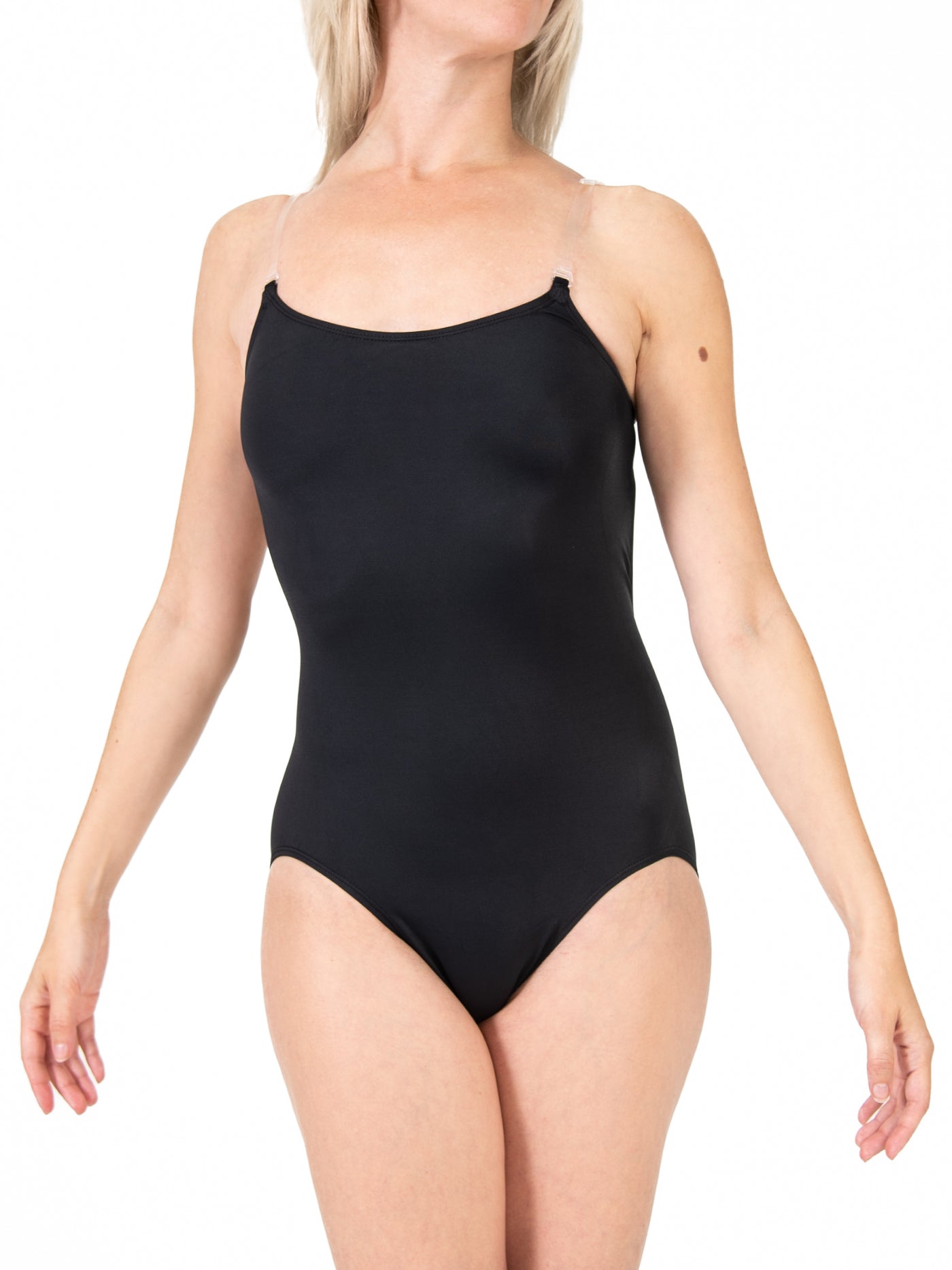 Padded Leotard with clear straps - Amazing Dancewear