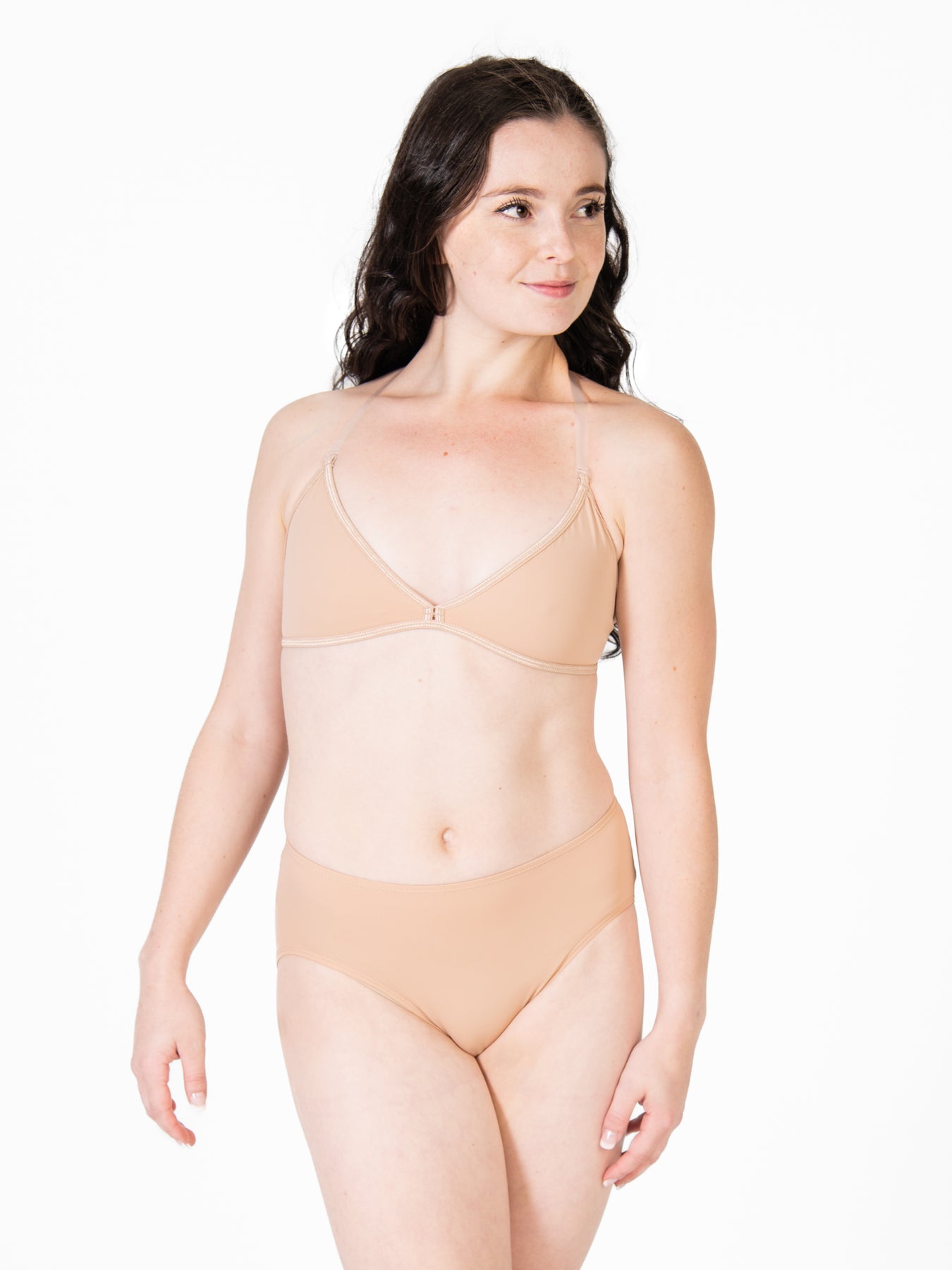 Body Wrappers Nude Clear strap Bra Tan Size XS - $26 (48% Off Retail) -  From Josie