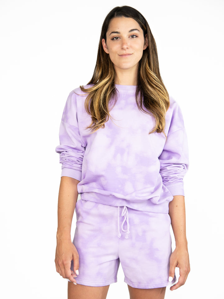 Tie Dye Drop Shoulder Sweatshirt