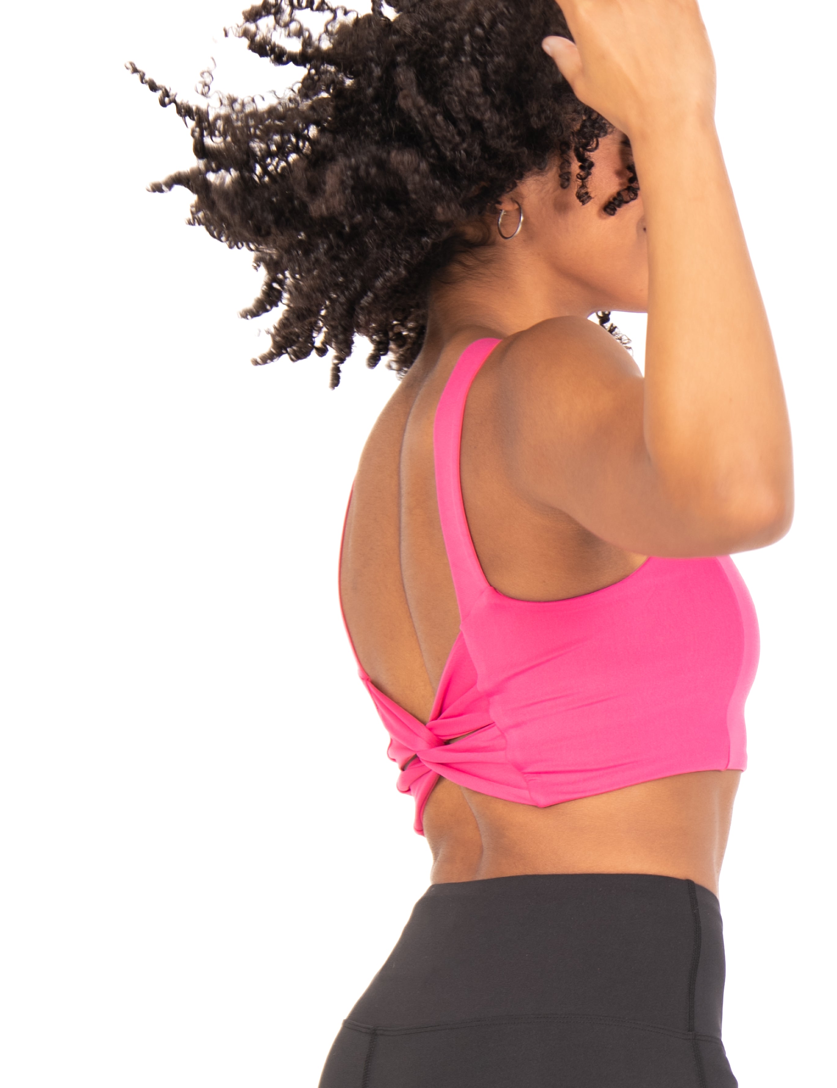 Recycled Poly Twist Back Sports Bra