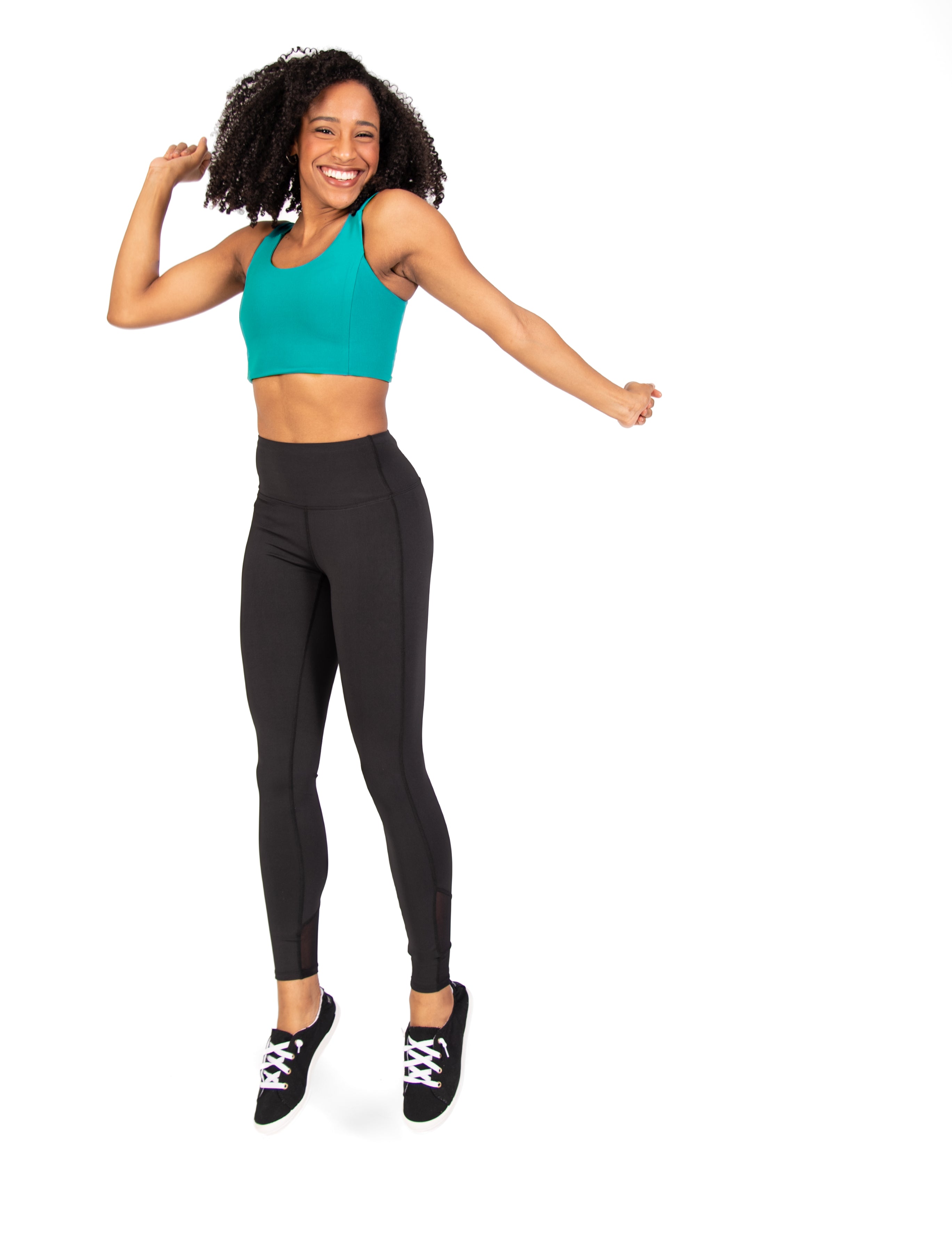 Recycled Poly Legging with Mesh Insert