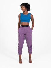 Recycled Poly Double Layer Bra Top with Mesh