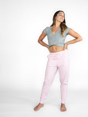 French Terry Tapered Joggers with Front Pockets
