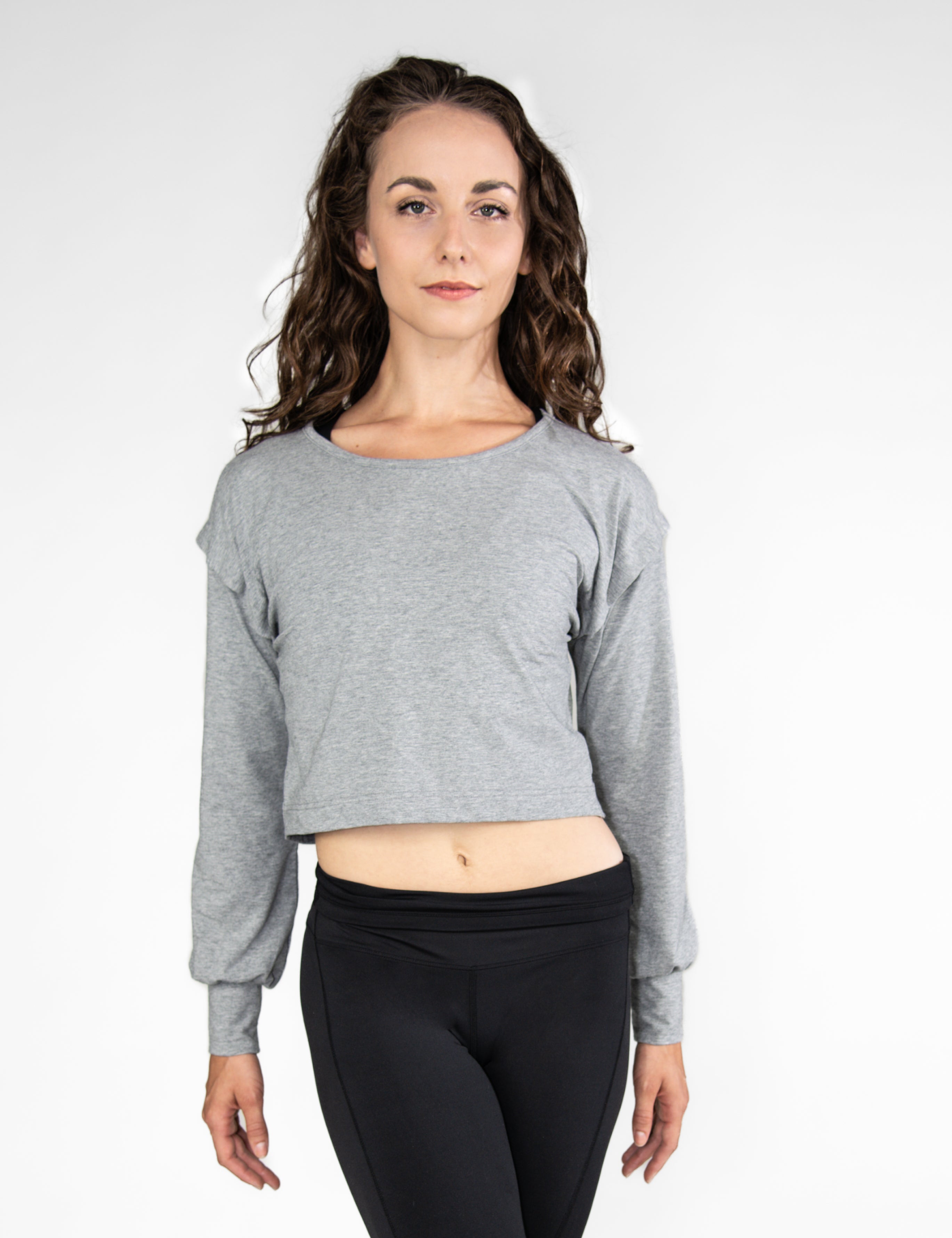 Oversized Drop Shoulder Twist Back Pull Over