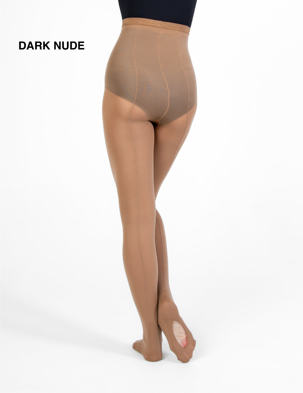 TotalSTRETCH Back Seam Regular Mesh Convertible Tights